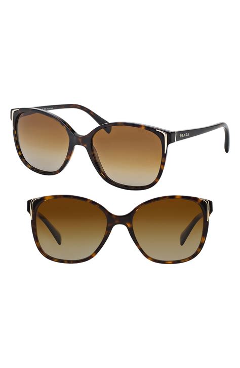 Prada 55mm Cat Eye Sunglasses 